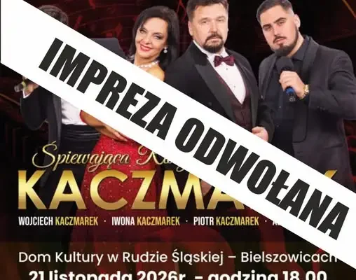Koncert „Śpiewająca Rodzina Kaczmarek” odwołany – jak odzyskać pieniądze za bilety?