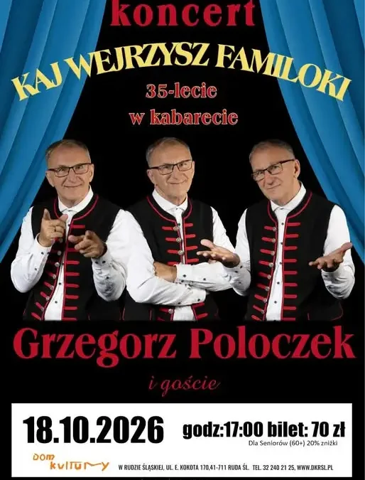 Jubileuszowy koncert Grzegorza Poloczka – 35 lat w kabarecie. Bilety już dostępne online