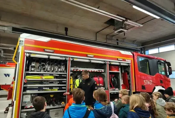 Uczniowie z Rudy Śląskiej odwiedzili salę edukacyjną „Ognik”