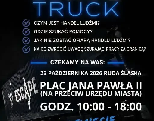 Escape Truck w Rudzie Śląskiej – edukacyjny escape room o handlu ludźmi